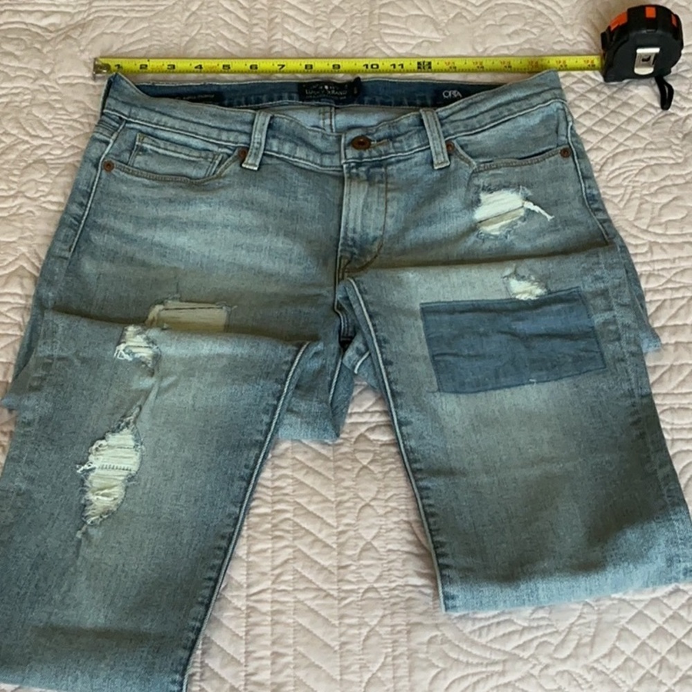 Lucky Brand Brook Ankle Skinny Light Blue Ripped Denim jeans